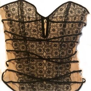 Victoria Secret Black Lace Corset